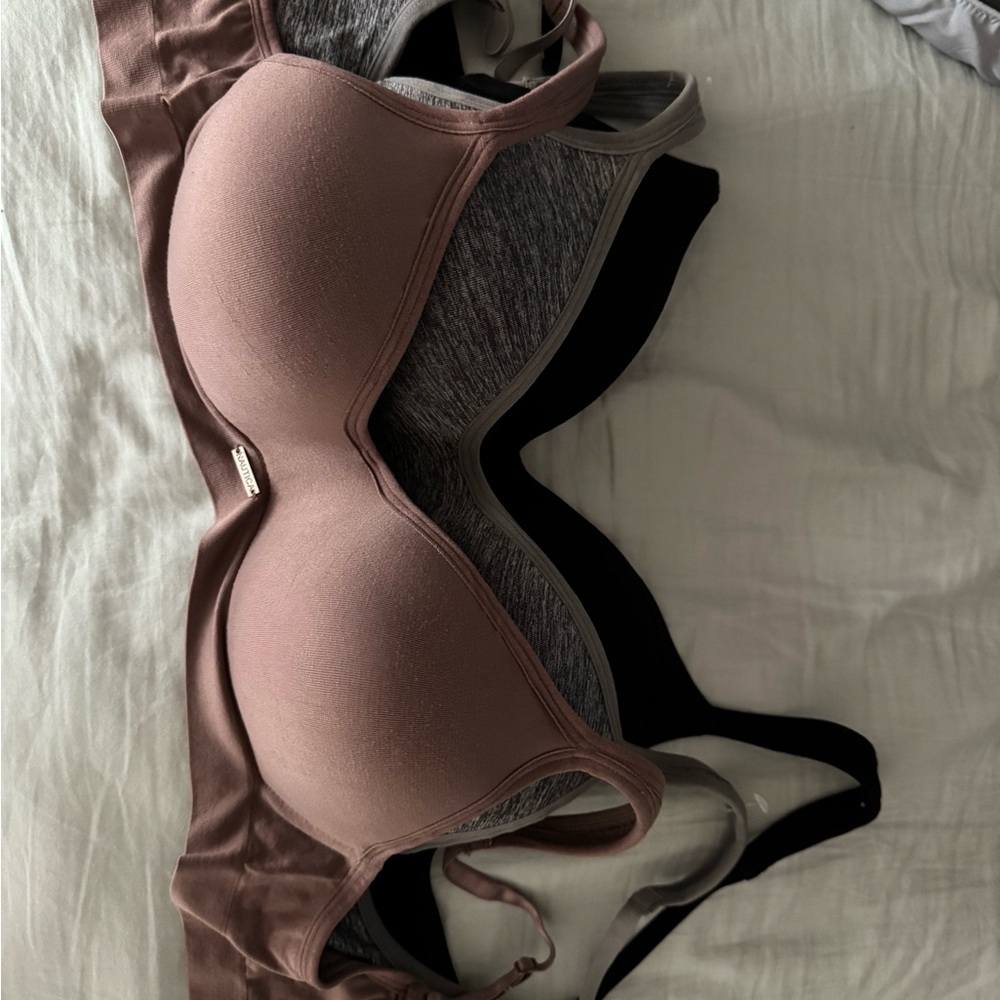 Nautica Mauve Pink Padded Wireless Bra